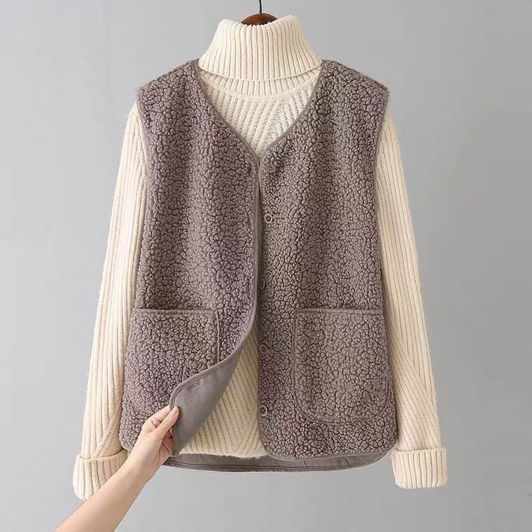 Gae | Women's Soft Sleeveless Cardigan-The Yellow Prime