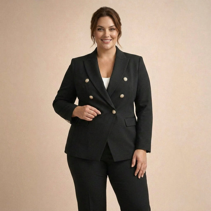 Conjunto elegante de fato para mulher