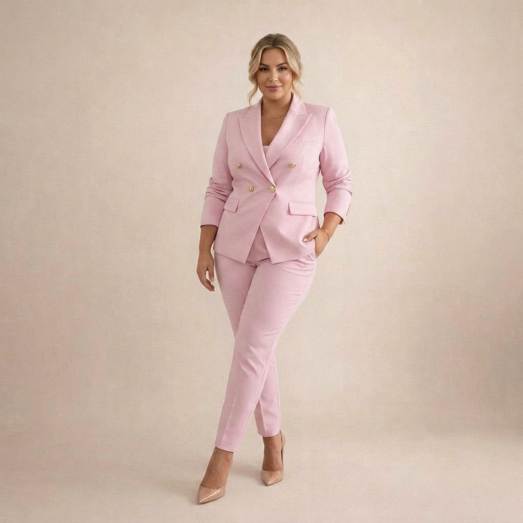 Conjunto elegante de fato para mulher