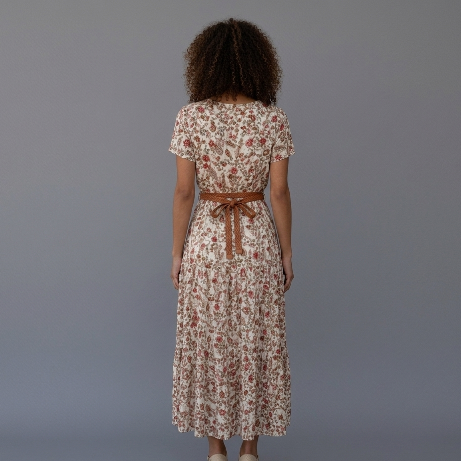 Olivia | Women's Vibrant Floral Maxi Dress for Summer-The Yellow Prime