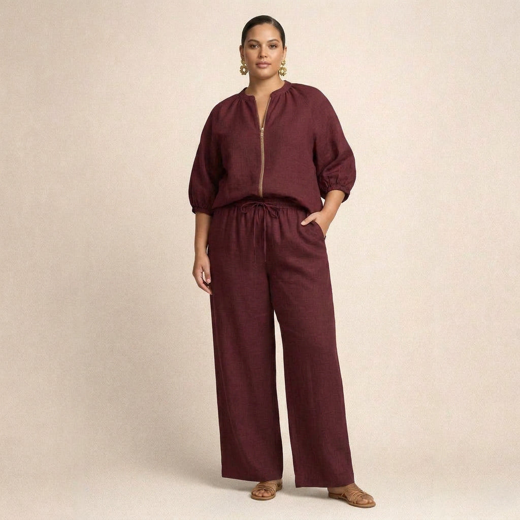 Conjunto Casual com Fecho de Correr para Mulher – Essencial para o Guarda-Roupa do Dia a Dia