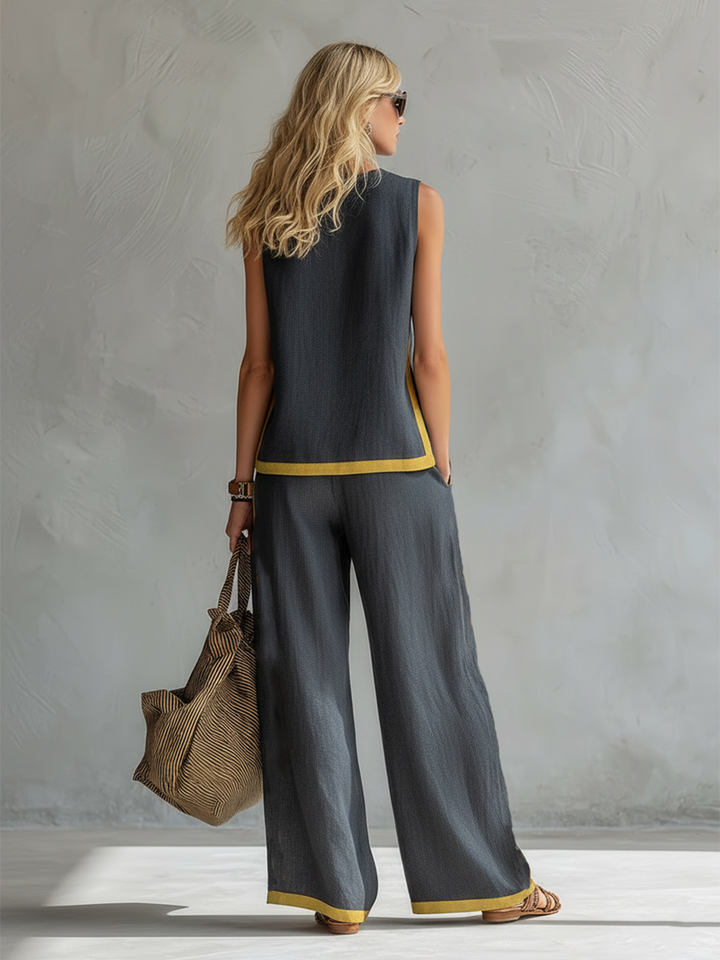 Shania | Women's Casual-Chic Two-Piece Outfit-The Yellow Prime