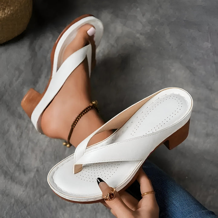 Geneva | Women's Elegant High-Heeled Mule-The Yellow Prime