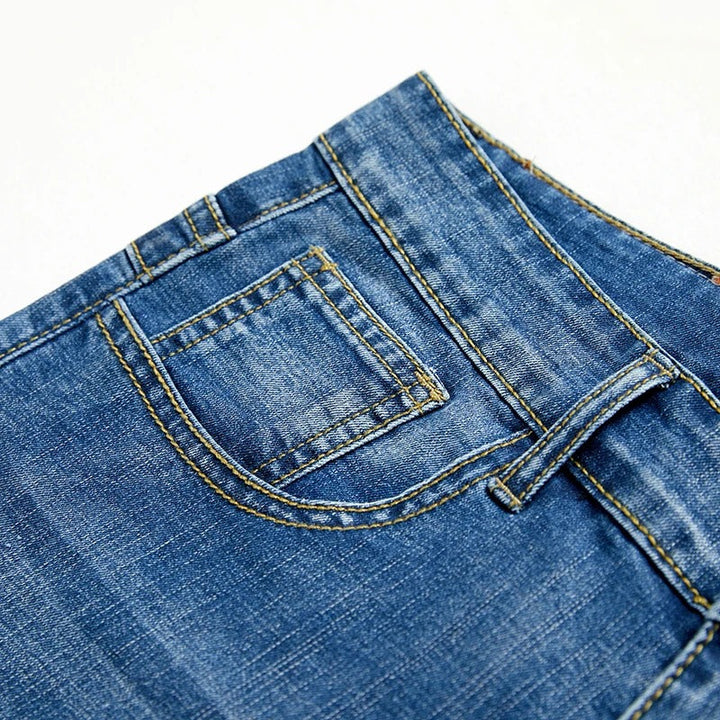 Georg | Men's Classic Denim Shorts for Casual Summer Style-The Yellow Prime