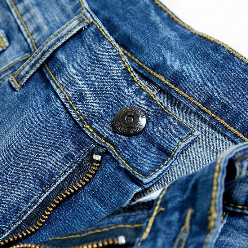 Georg | Men's Classic Denim Shorts for Casual Summer Style-The Yellow Prime