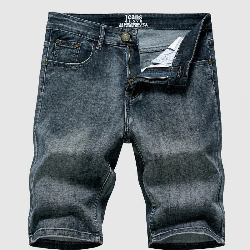 Georg | Men's Classic Denim Shorts for Casual Summer Style-The Yellow Prime