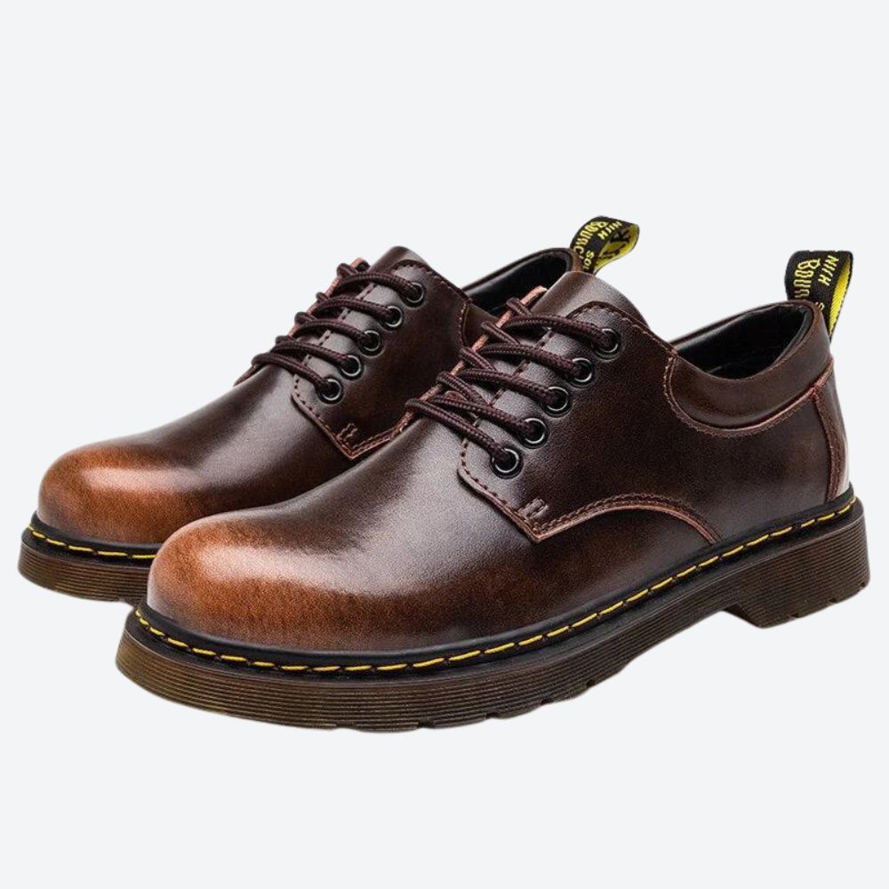 Gerald | Men's Stylish Leather Dress Shoes-The Yellow Prime