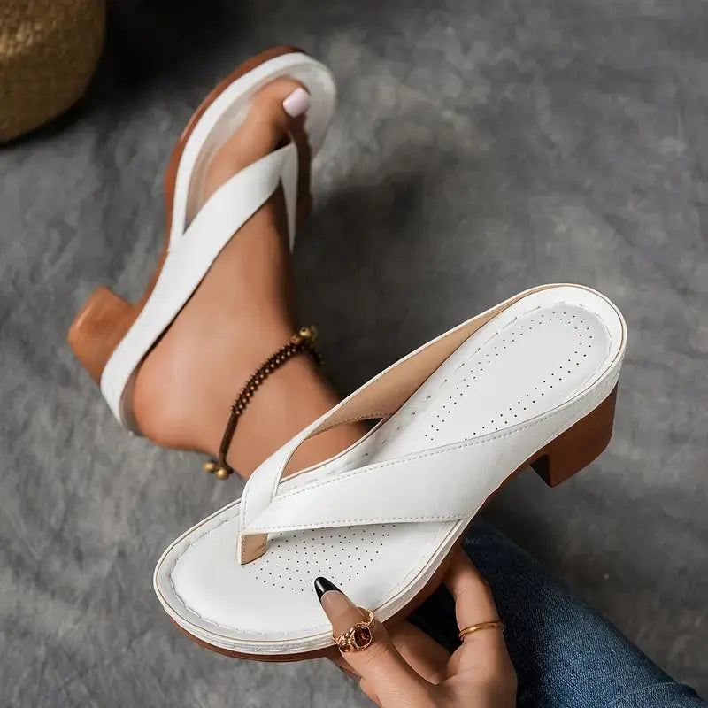 Giada | Women's Open Toe Slip-On Sandals-The Yellow Prime