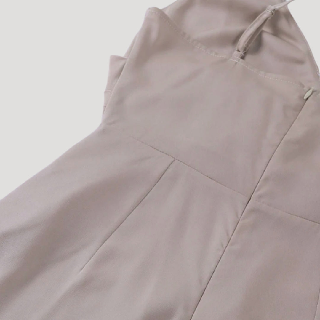 Giulia | Women's Elegant Maxi Dress with Slit for Wedding Guests-The Yellow Prime