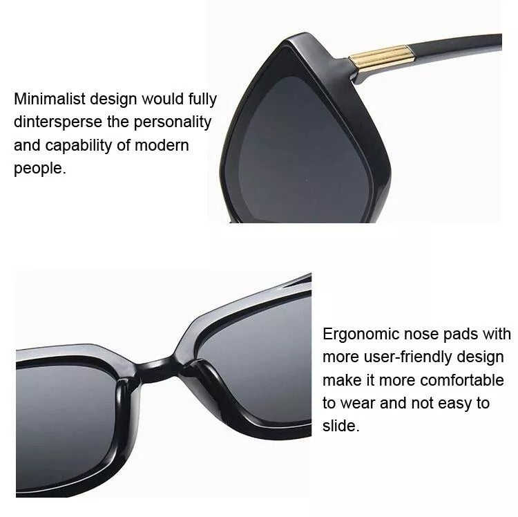 Women's Vintage Cat-Eye Sunglasses – Plastic Design for Summer 2025-The Yellow Prime
