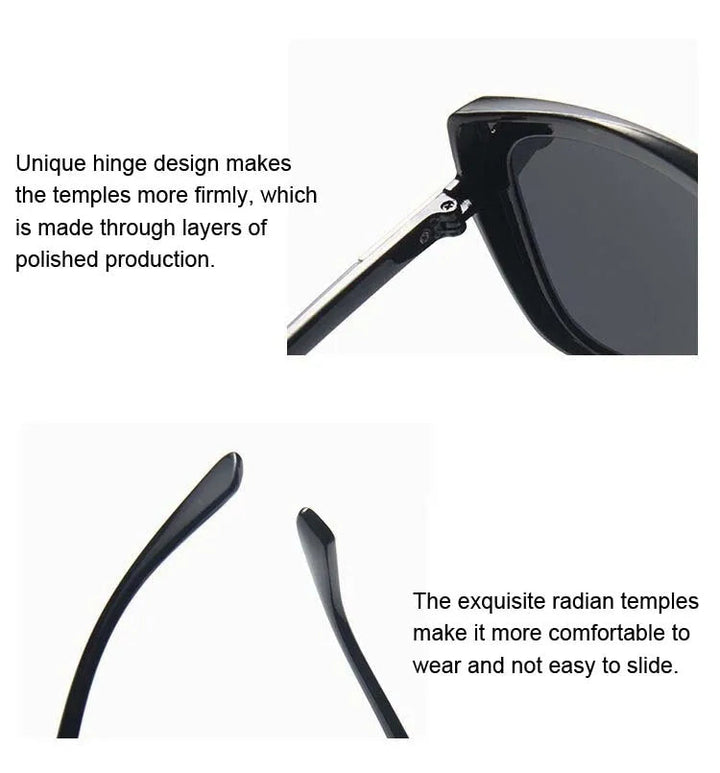 Women's Vintage Cat-Eye Sunglasses – Plastic Design for Summer 2025-The Yellow Prime