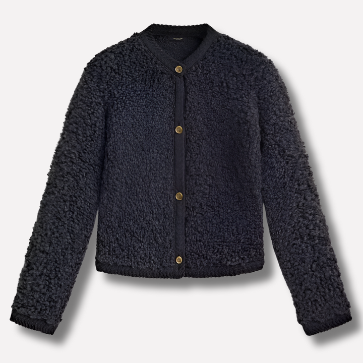 Women's Soft Textured Button Cardigan for Stylish Layering
