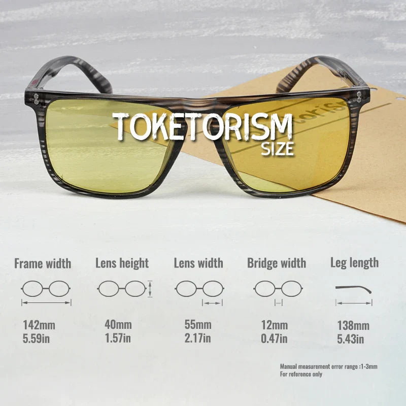 Photochromic Polarized Sunglasses for Day and Night Driving Comfort-The Yellow Prime