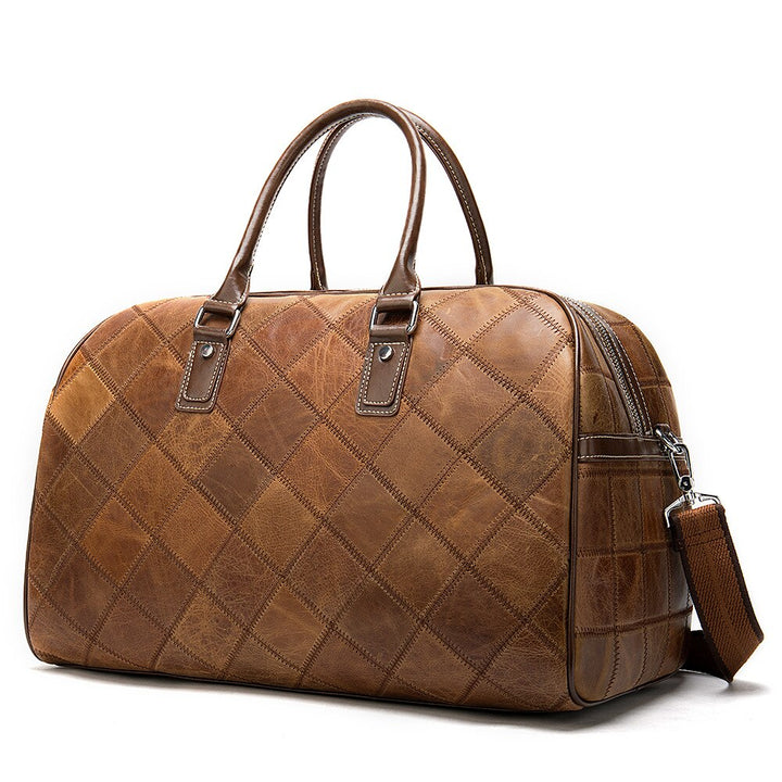 Alex | Men's Luxurious Leather Travel Bag for Modern Travelers-The Yellow Prime