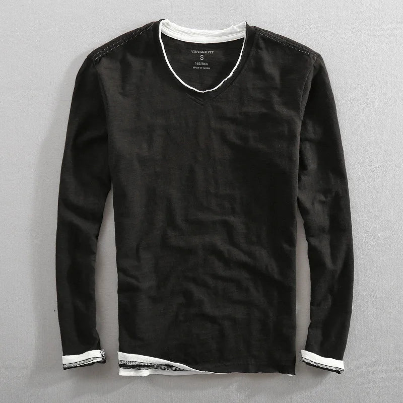 Men's Soft Cotton V Neck Sweater - Casual Classic Style