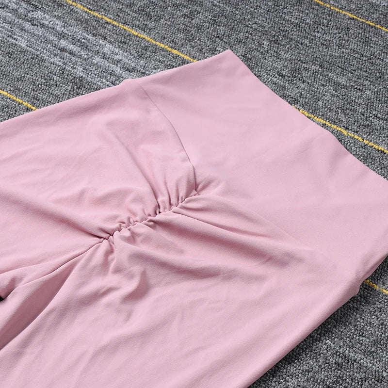 Nylon yogalegging voor dames met hoge taille voor workout en fitness