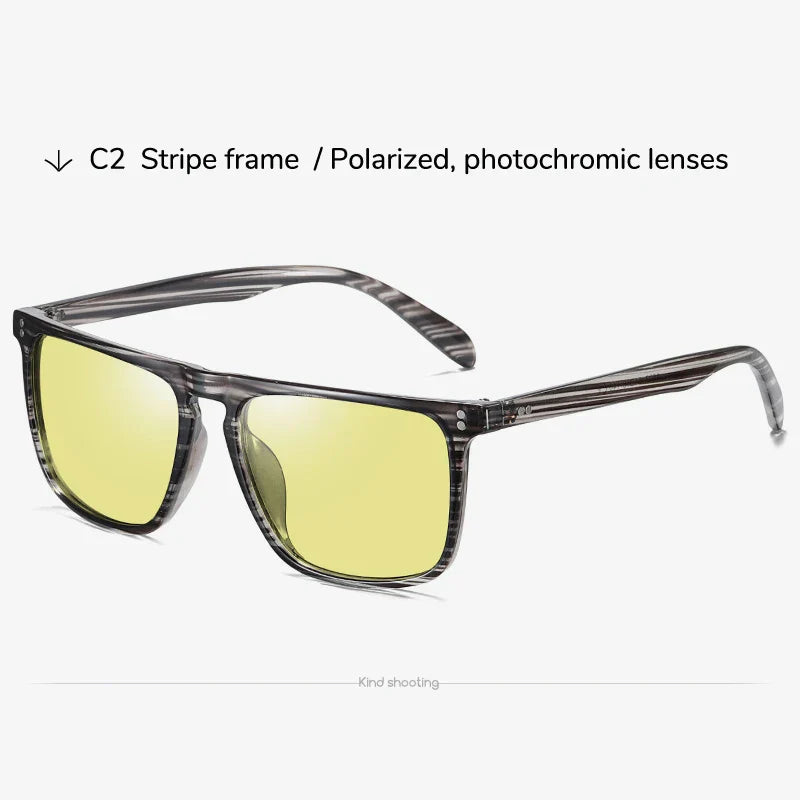 Photochromic Polarized Sunglasses for Day and Night Driving Comfort-The Yellow Prime