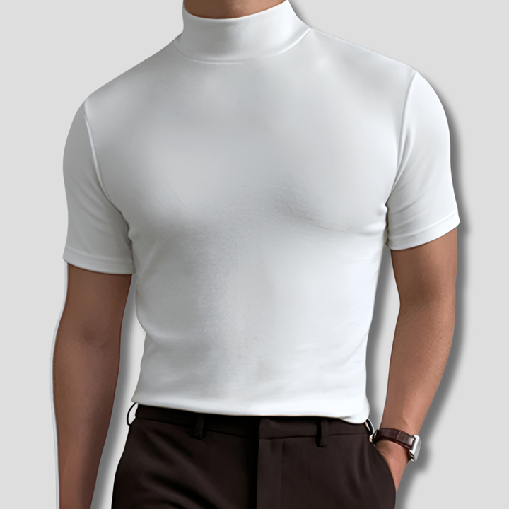Men's Stylish High Neck T-Shirt-The Yellow Prime
