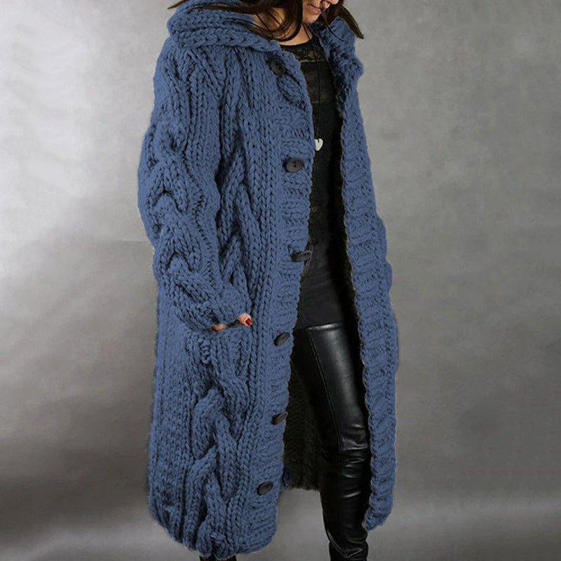 Karlene | Women's Elegant Knitted Coat-The Yellow Prime