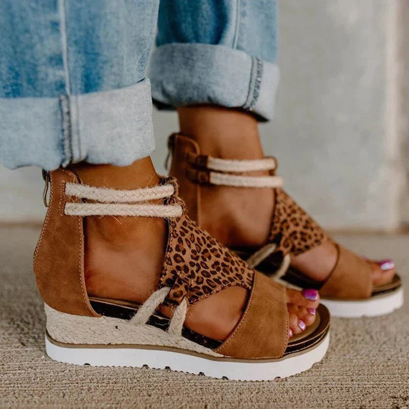 Hazel | Women's Elegant Summer Sandals with Elevated Heel-The Yellow Prime
