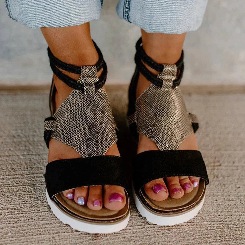 Hazel | Women's Elegant Summer Sandals with Elevated Heel-The Yellow Prime