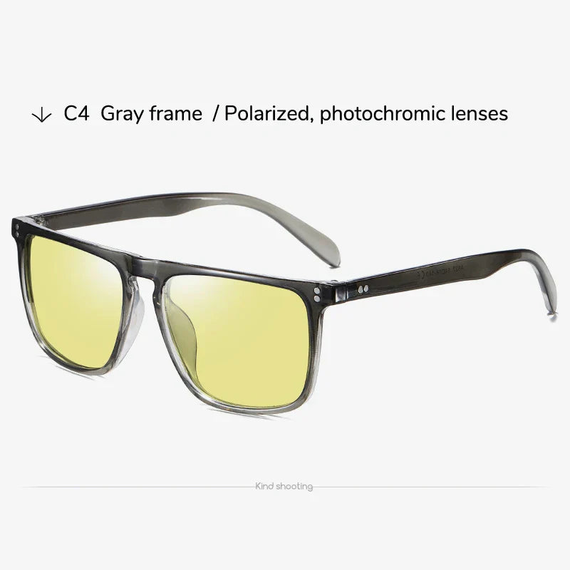Photochromic Polarized Sunglasses for Day and Night Driving Comfort-The Yellow Prime