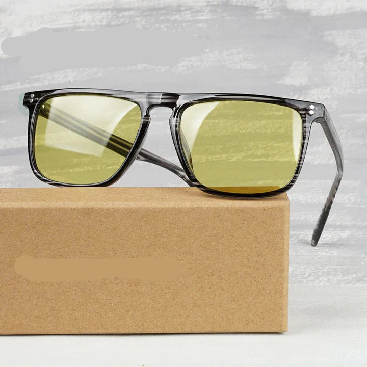 Photochromic Polarized Sunglasses for Day and Night Driving Comfort-The Yellow Prime