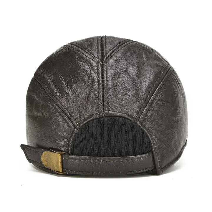 Men's Adjustable Vintage Genuine Leather Cap
