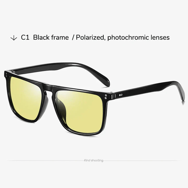 Photochromic Polarized Sunglasses for Day and Night Driving Comfort-The Yellow Prime