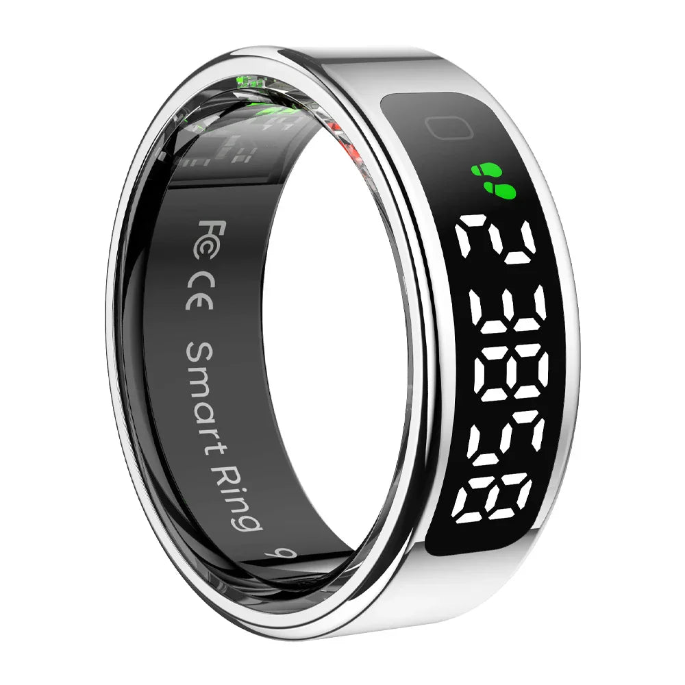 Health Monitor Smart Ring - Waterproof, Wireless Charging, Trendy Gift-The Yellow Prime