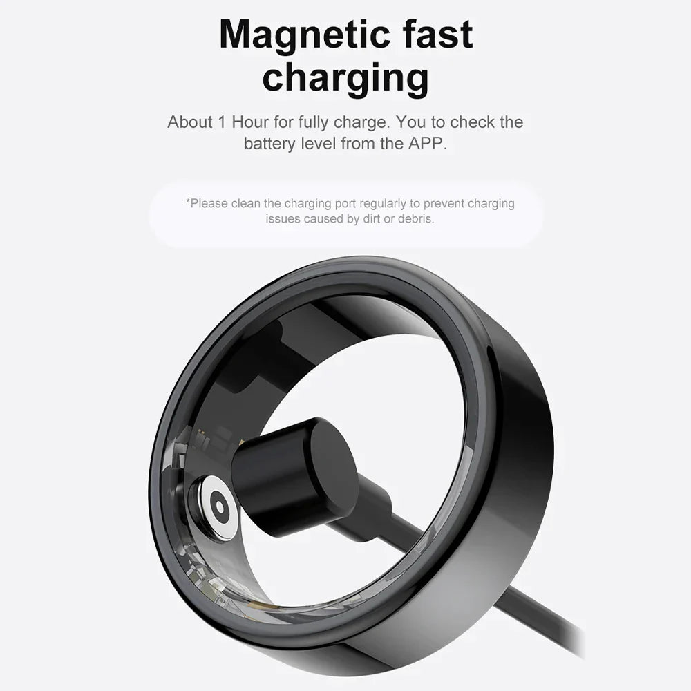 Health Tracker Smart Ring - Waterproof, Heart Rate, Sleep, SpO2, Multi-Sport-The Yellow Prime