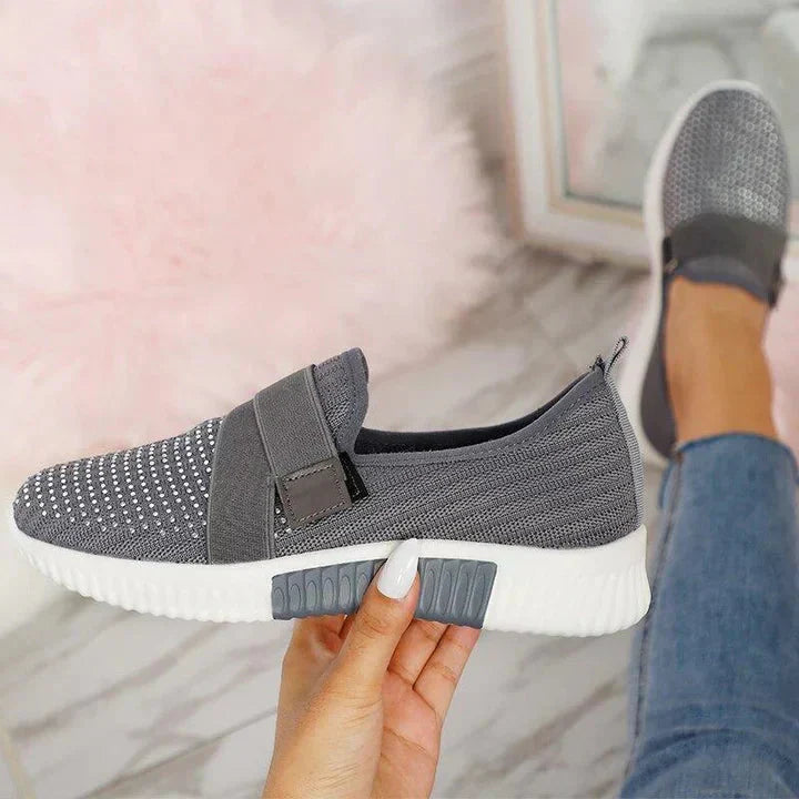Women's Velcro Slip-On Sneakers | Enhance Walking Comfort!-The Yellow Prime