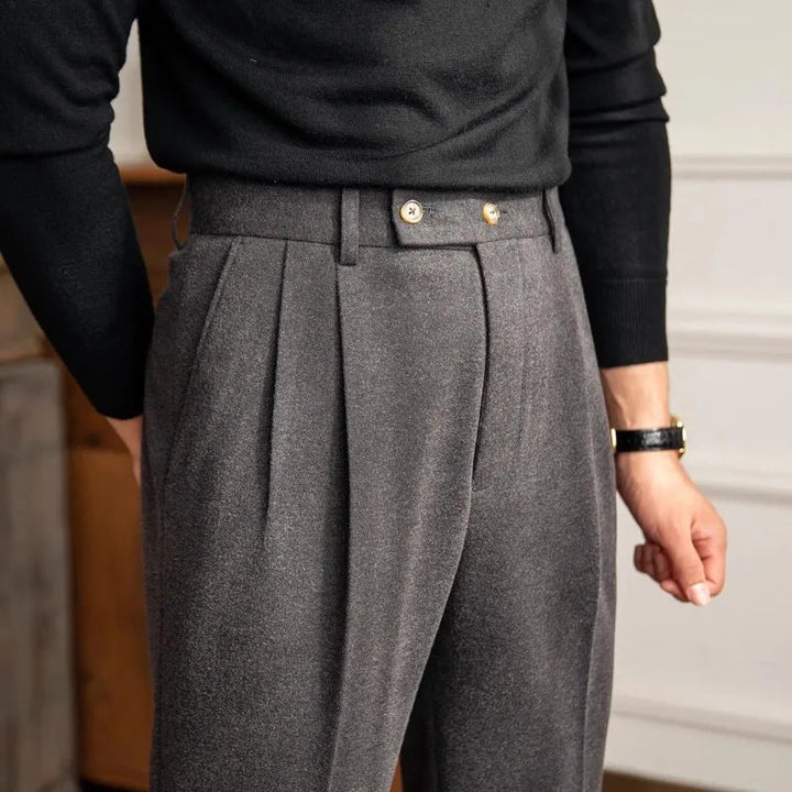 Arthur | Men's Double Button High Waisted Pants