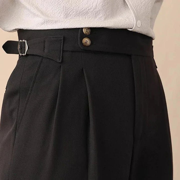 Toby | Men's Tailored High-Waisted Trousers