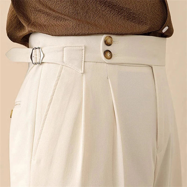 Toby | Men's Tailored High-Waisted Trousers