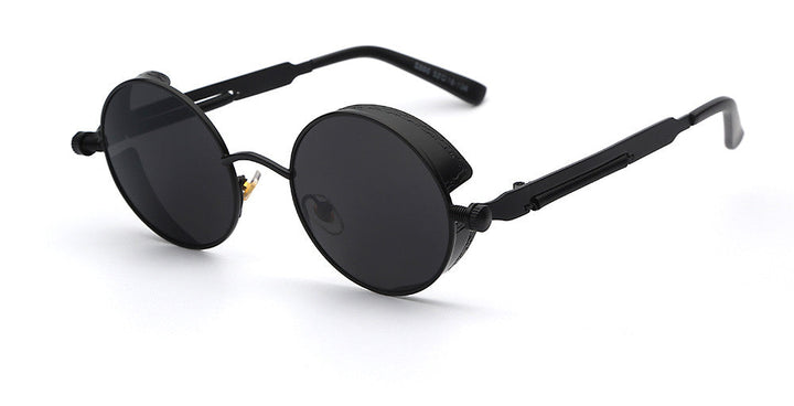 Stylish Men's Retro Round Sunglasses in Acetate for Any Occasion-The Yellow Prime