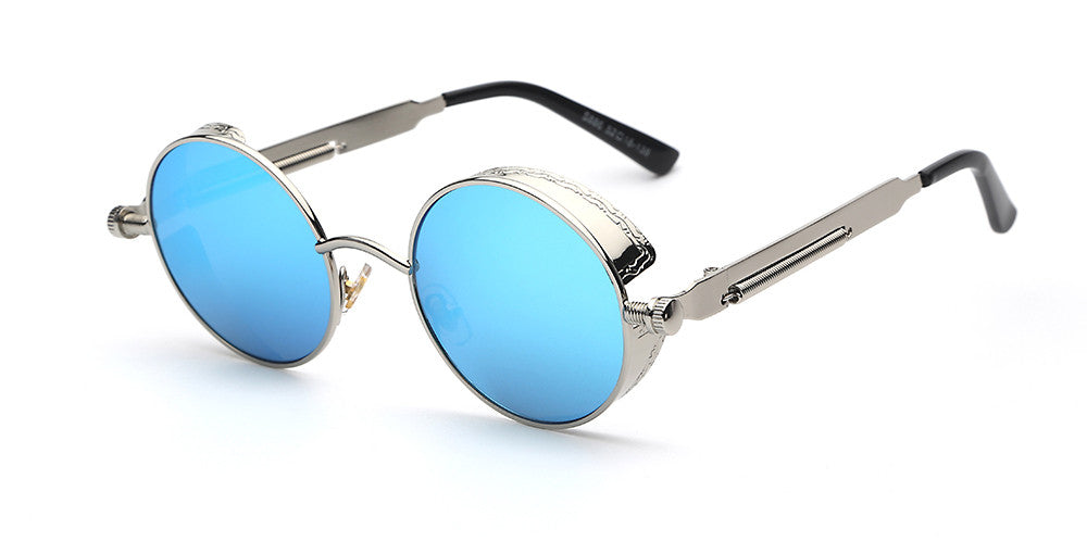 Stylish Men's Retro Round Sunglasses in Acetate for Any Occasion-The Yellow Prime