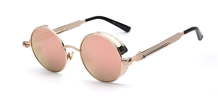 Stylish Men's Retro Round Sunglasses in Acetate for Any Occasion-The Yellow Prime