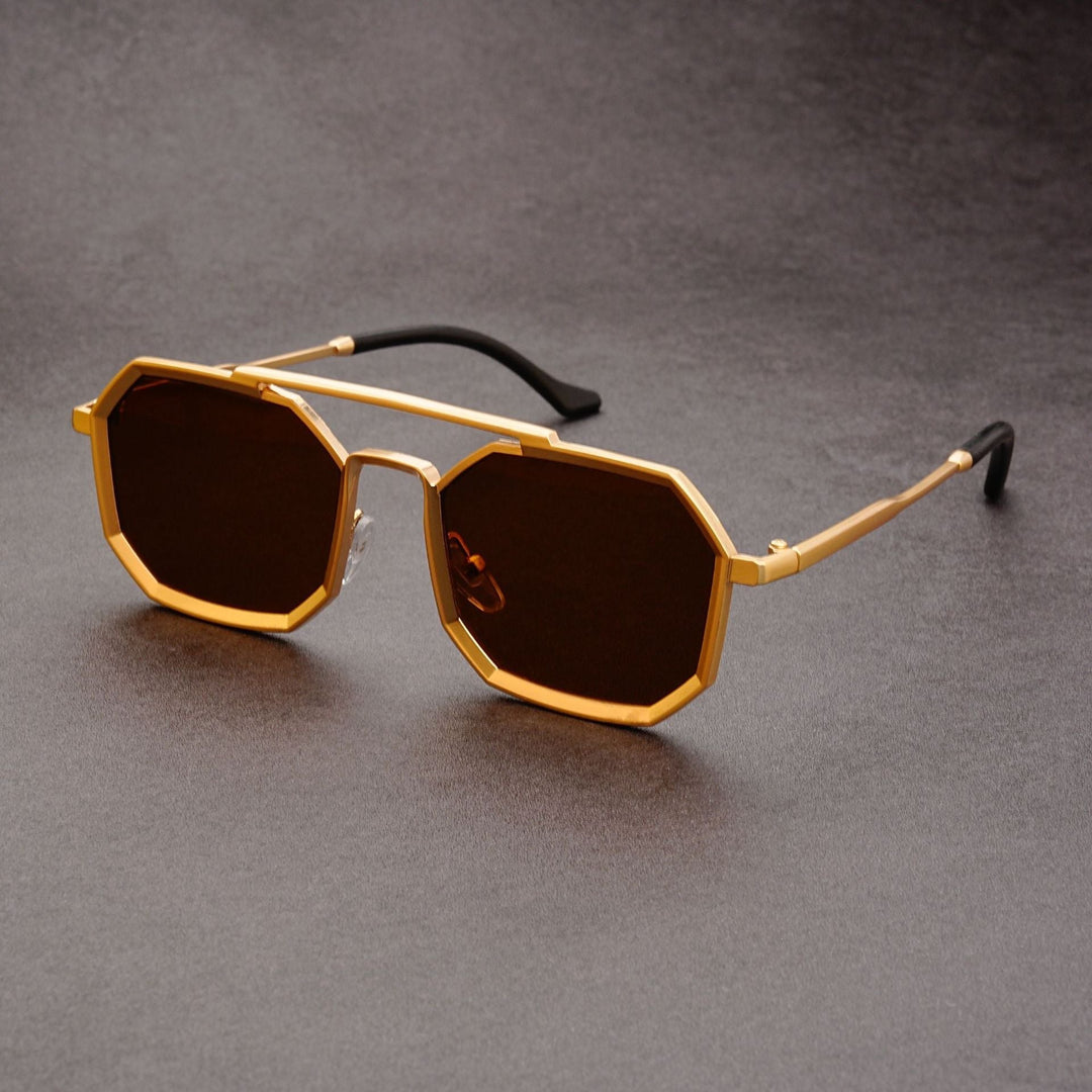 Lightweight Men's Sunglasses – Durable Octagonal Design for Daily Wear-The Yellow Prime