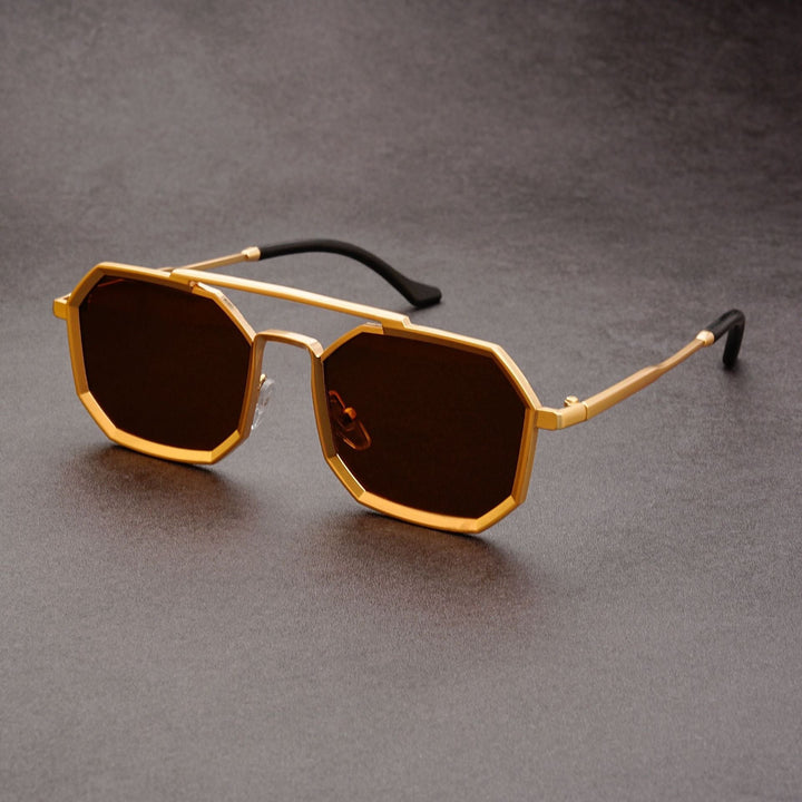 Lightweight Men's Sunglasses – Durable Octagonal Design for Daily Wear-The Yellow Prime