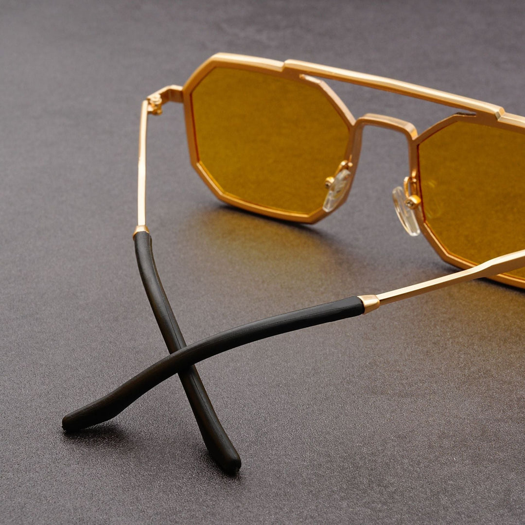 Lightweight Men's Sunglasses – Durable Octagonal Design for Daily Wear-The Yellow Prime