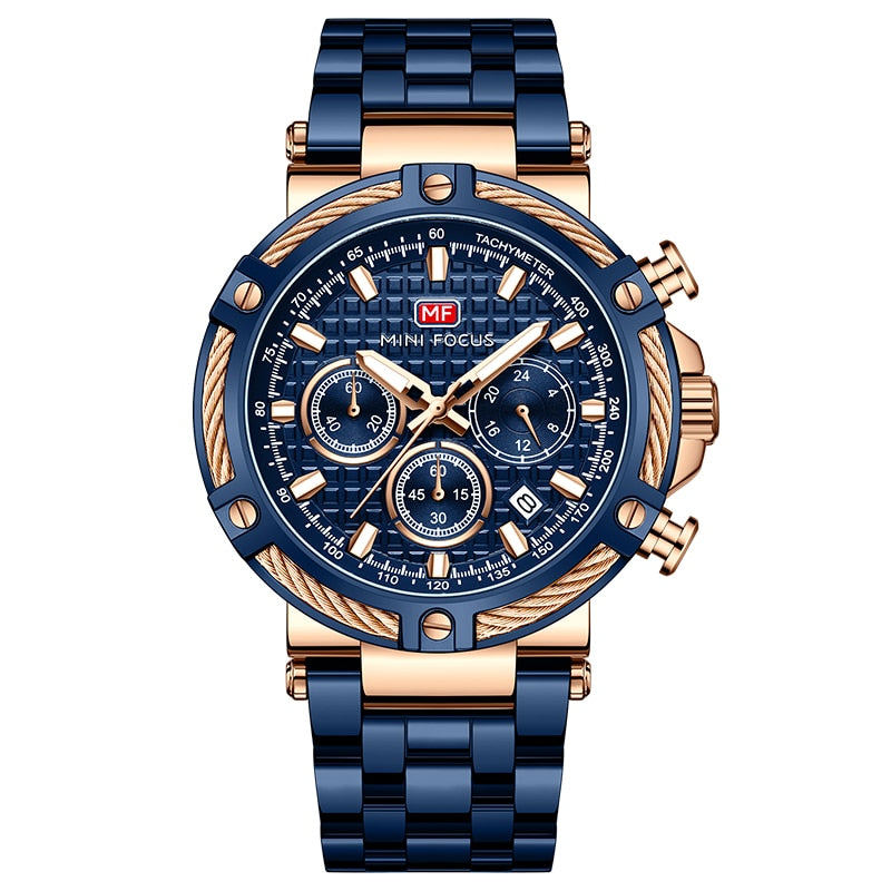 Men's modern stainless steel wristwatch for any occasion-The Yellow Prime