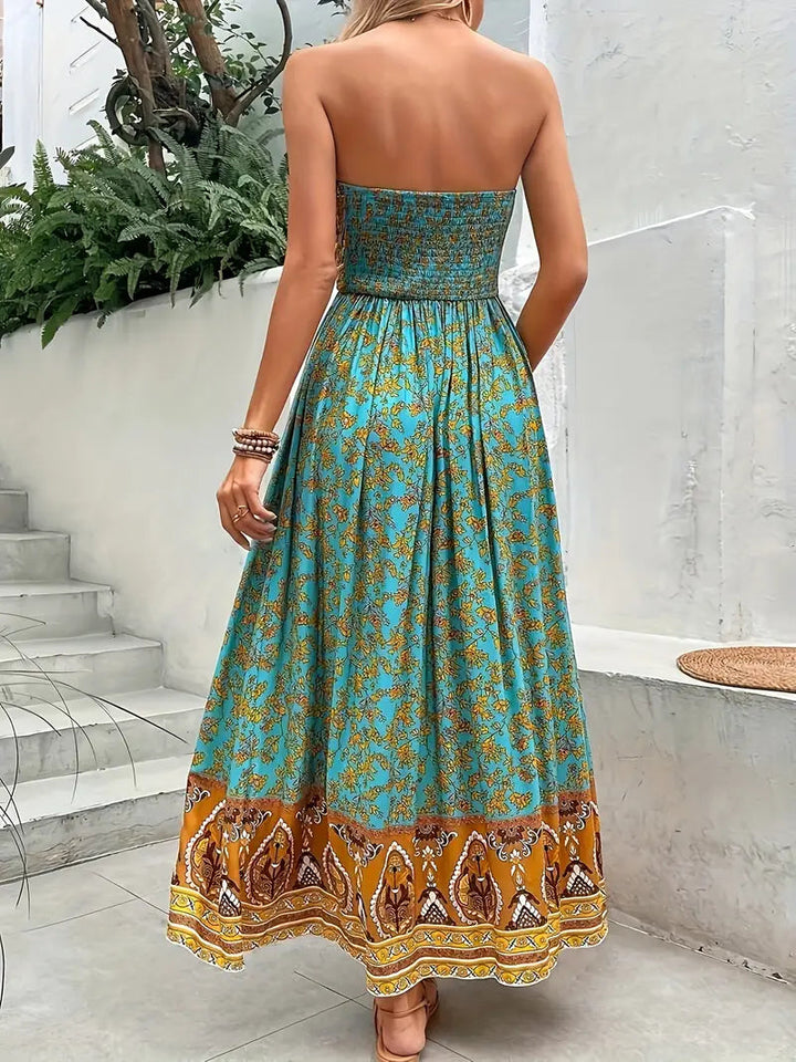 Hope | Women's Boho Floral Maxi Dress-The Yellow Prime