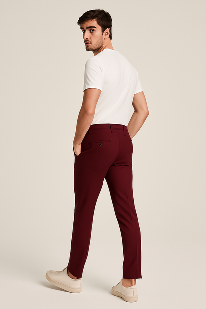 Hugo | Men's Tailored Slim Fit Trousers-The Yellow Prime