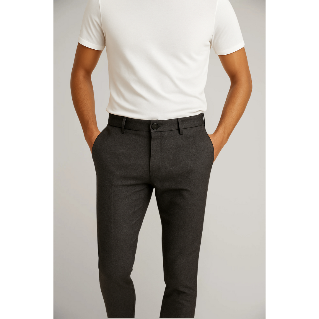 Hugo | Men's Tailored Slim Fit Trousers-The Yellow Prime