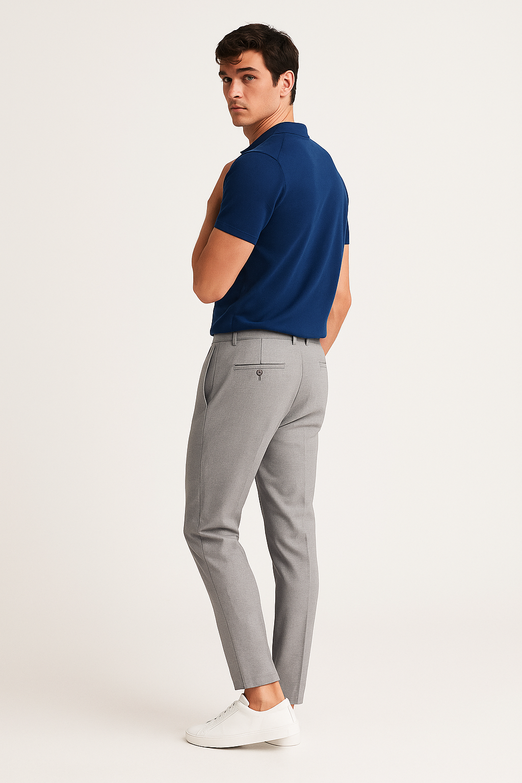 Hugo | Men's Tailored Slim Fit Trousers-The Yellow Prime