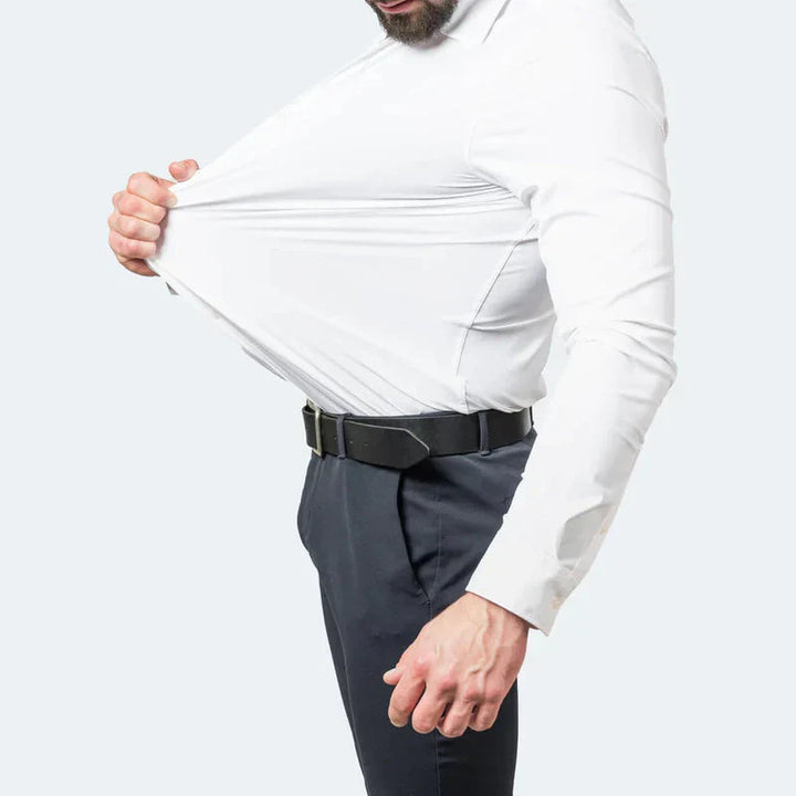 Men's Anti-Wrinkle Stretch Dress Shirt-The Yellow Prime