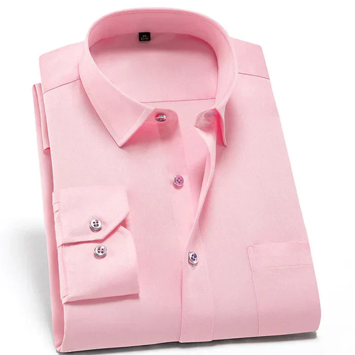Men's Anti-Wrinkle Stretch Dress Shirt-The Yellow Prime