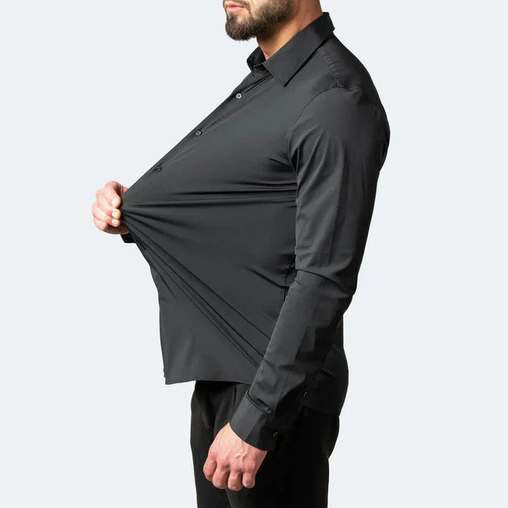 Men's Anti-Wrinkle Stretch Dress Shirt-The Yellow Prime