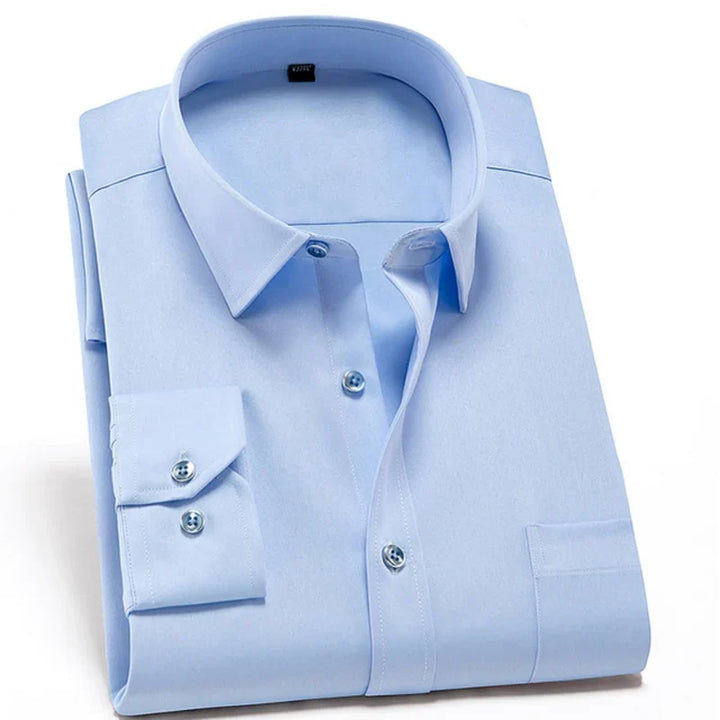 Men's Anti-Wrinkle Stretch Dress Shirt-The Yellow Prime
